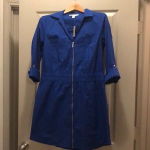 Michael Kors NWT Cobalt zip dress
